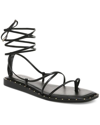 Alfani Novaraa Faux Leather Thong Gladiator Sandals - Metallic