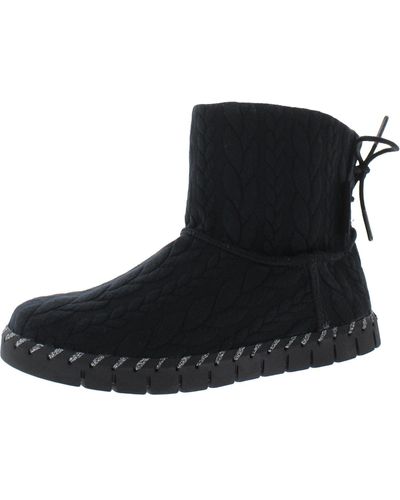 Muk Luks Flexi Hoboken Cold Weather Ankle Winter & Snow Boots - Black