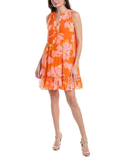 Vince Camuto Babydoll Dress - Orange