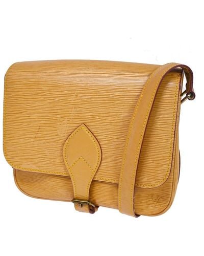 Louis Vuitton Cartouchiere Leather Shoulder Bag (pre-owned) - Natural