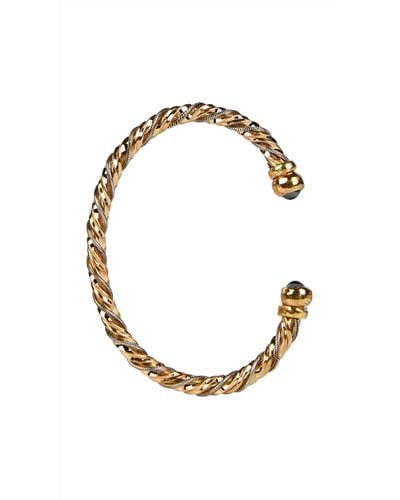 Gas Bijoux Intertwined Braided Cuff Bracelet - Metallic