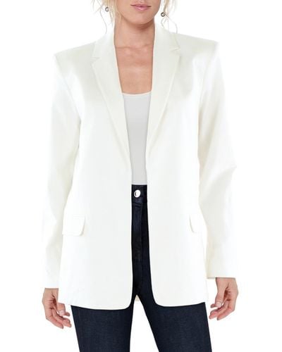 Calvin Klein Work Wear Business Open-front Blazer - White