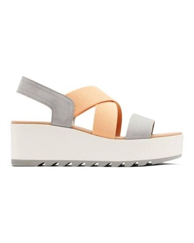 Sorel Cameron Flatform Sling Sandal - White