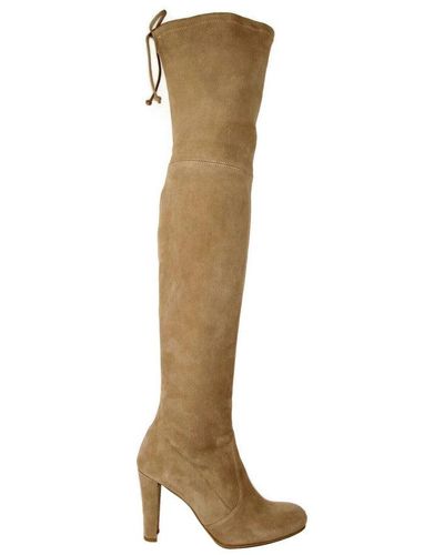 Stuart weitzman highland boots taupe cheap