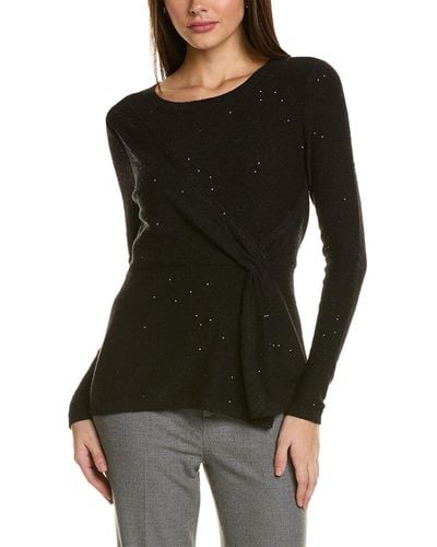 Donna Karan Sequin Sweater - Black