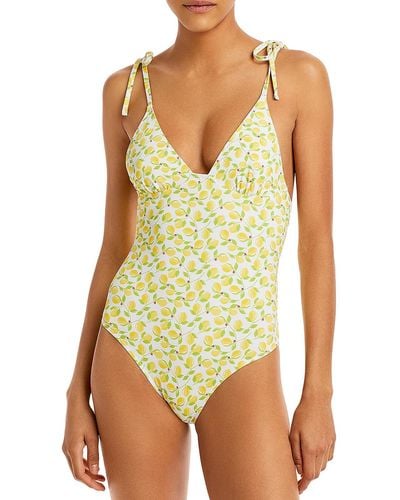 Solid & Striped Olympia Printed Tie Shoulder One-piece Swimsuit - Multicolor