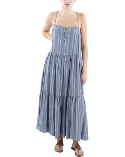 Z Supply Cotton Long Maxi Dress - Blue