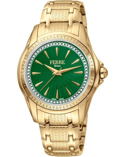 Ferré Fashion 36mm Quartz Watch - Green