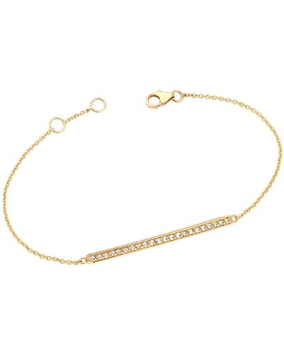 Ariana Rabbani Diamond Bar Bracelet (long) - Metallic