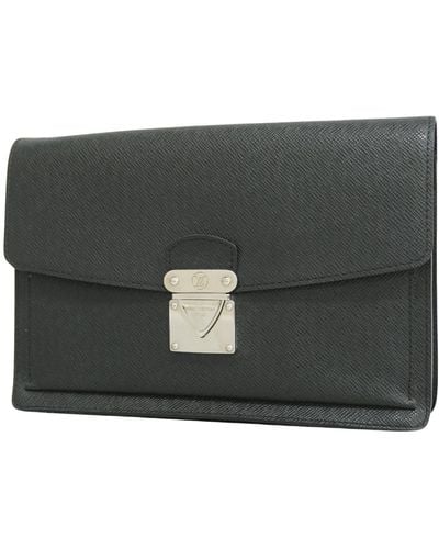 Louis Vuitton Belaia Leather Clutch Bag (pre-owned) - Black