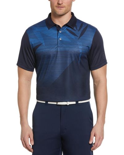 PGA TOUR Printed Polyester Shirts & Tops - Blue