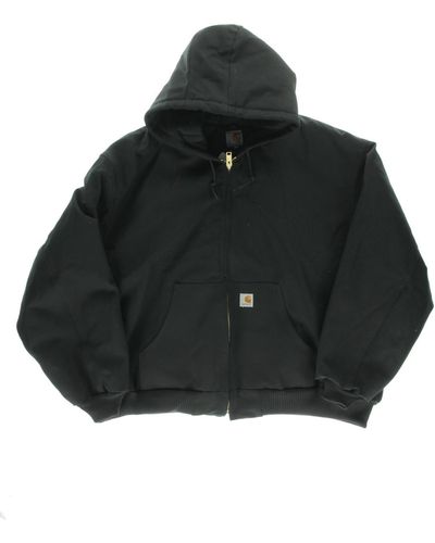 Carhartt Canvas Hooded Coat - Black