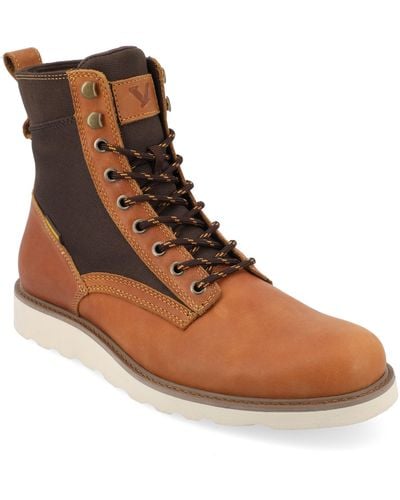 Territory Elevate Water Resistant Plain Toe Lace-up Boot - Brown