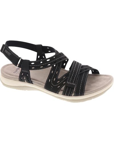 Earth Origins Sass 3 Faux Leather Casual Strappy Sandals - Multicolor