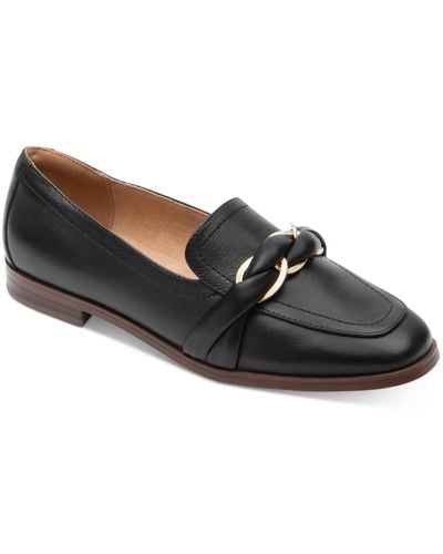 Rockport Susana Leather Slip-on Loafers - Black