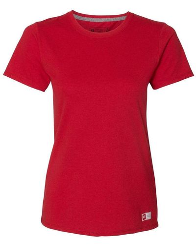 Russell Essential 60/40 Performance T-shirt - Red