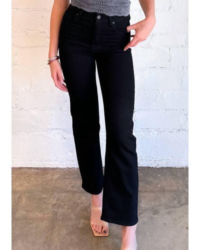 Hidden Jeans Tracey High Rise Straight Jean - Black