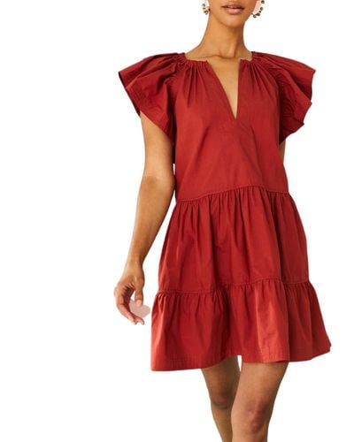Marie Oliver Kara Dress - Red