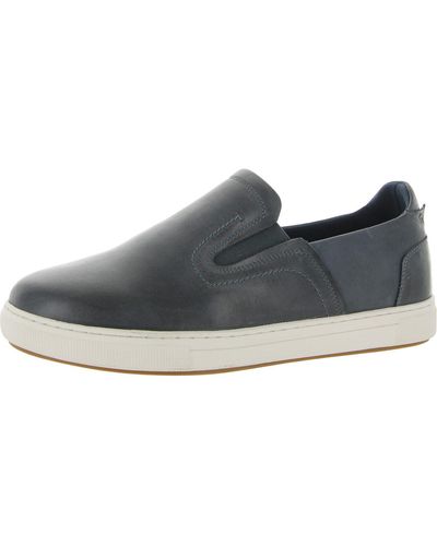 Propet Kedrick Leather Laceless Slip-on Sneakers - Gray