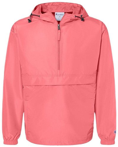 Champion Packable Quarter-zip Jacket - Pink