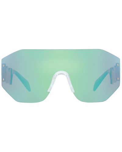 Versace Ve2258 1002ma Shield Sunglasses - Green