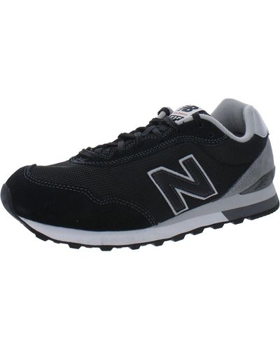 New Balance 515 Suede Retro Running & Training Shoes - Black
