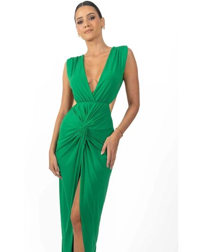 Akalia Bonnie Backless Dress - Green