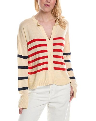 Central Park West Flynn Nautical Sweater - Red