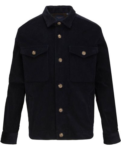 Guide London Corduroy Shirt Jacket - Blue