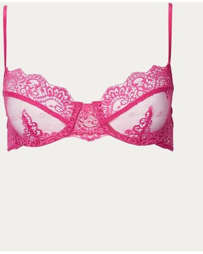Only Hearts So Fine Lace Underwire Bra - Pink