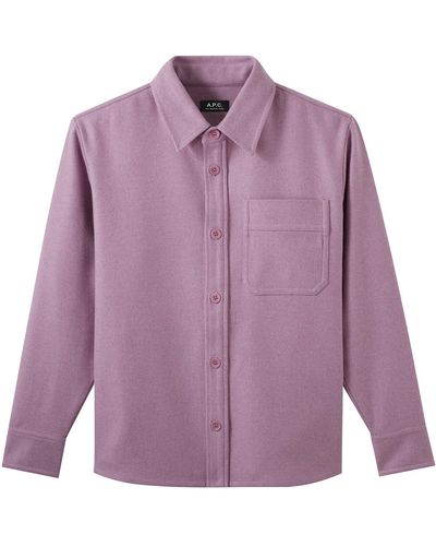 A.P.C. Basile Overshirt - Purple