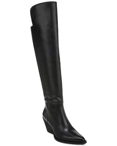 Zodiac Ronson Pointed Toe Tall Over-the-knee Boots - Black