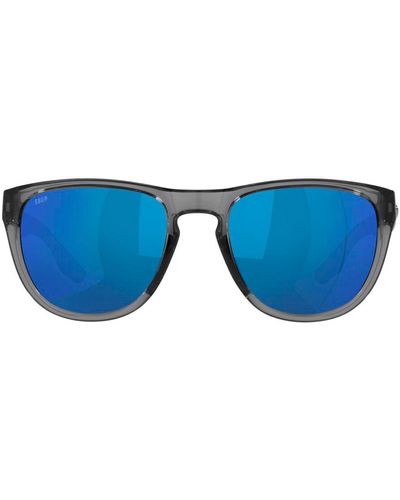 Costa Del Mar Irie Mir 580p 06s9082 908204 Round Polarized Sunglasses - Blue