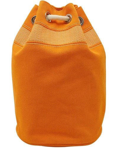 Hermès Marin Canvas Shoulder Bag (pre-owned) - Orange