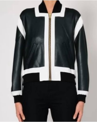 McQ Panneled Bomber In Black