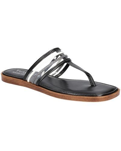 TUSCANY by Easy StreetR Antea Leather Slip On Flatform Sandals - Multicolor