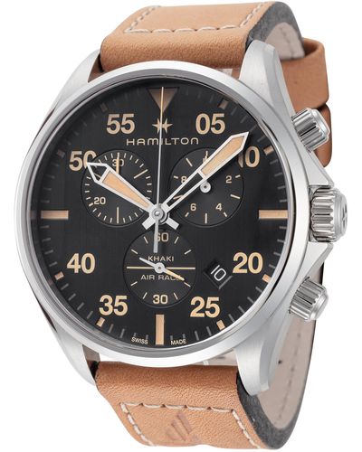 Hamilton 44mm Brown Quartz Watch H76722531
