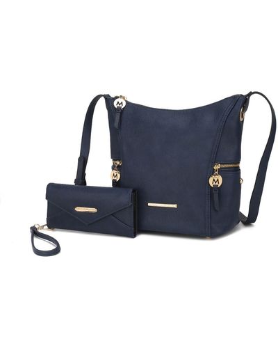 MKF Collection by Mia K Lux Hobo Bag - Blue
