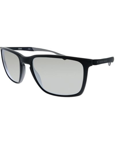 BOSS Boss 1114/s O6w 57mm Rectangle Sunglasses - Black