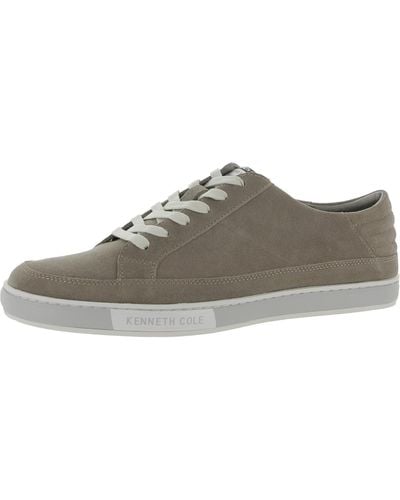 Kenneth Cole Suede Lifestyle Casual And Fashion Sneakers - Brown