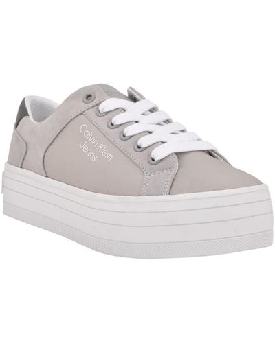 Calvin Klein Briona Sneakers Gym Casual And Fashion Sneakers - Gray