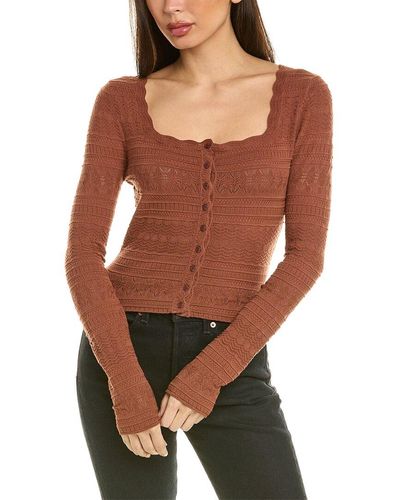 Saltwater Luxe Pointelle Sweater - Brown