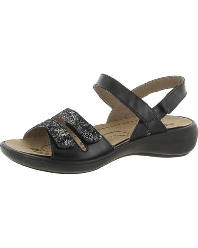 Romika Leather Adjustable Slingback Sandals - Multicolor