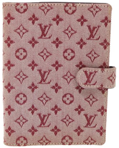 Louis Vuitton Agenda Cover Brown Canvas Wallet (Pre-Owned)