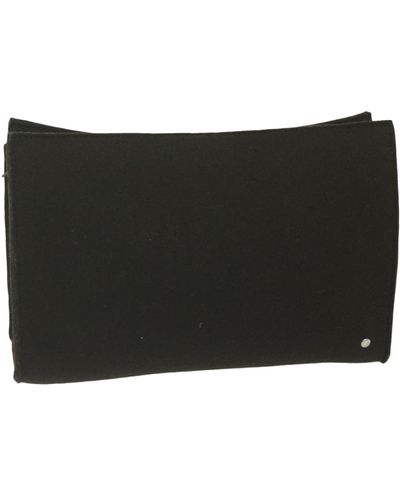 Hermès Wool Clutch Bag (pre-owned) - Black