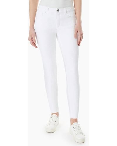 Jones New York Lexington Skinny Jeans - White