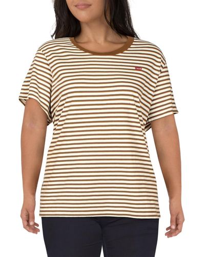 Levi's Plus Cotton Striped T-shirt - Natural