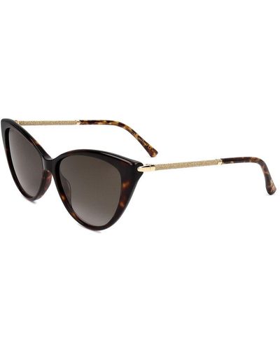 Jimmy Choo Val 57mm Sunglasses - Brown