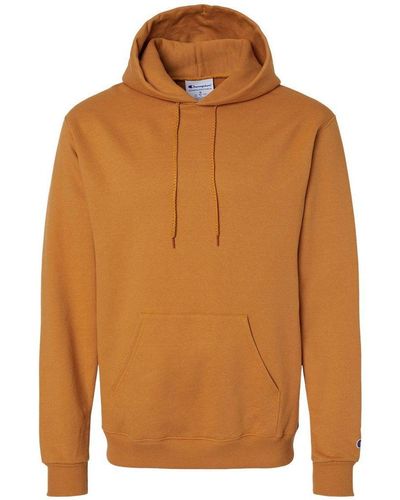 Champion Powerblend Hooded Sweatshirt - Brown