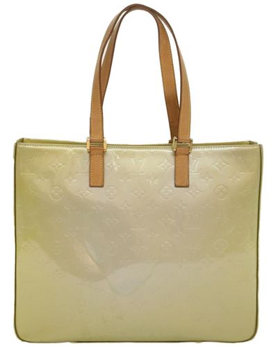 Louis Vuitton Columbus Patent Leather Tote Bag (pre-owned) - Green